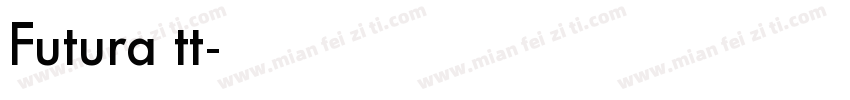 Futura tt字体转换